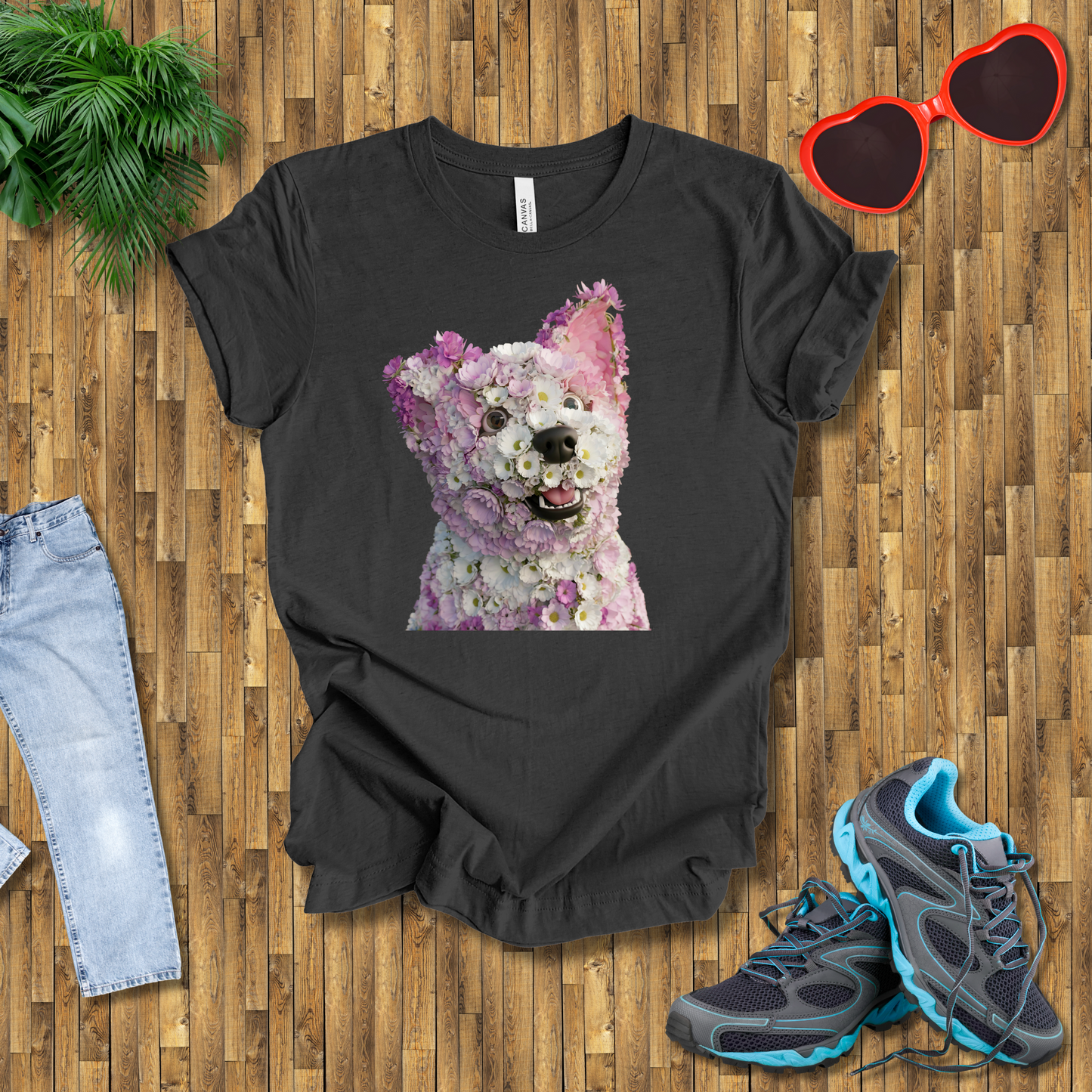 Flower dog T-Shirt