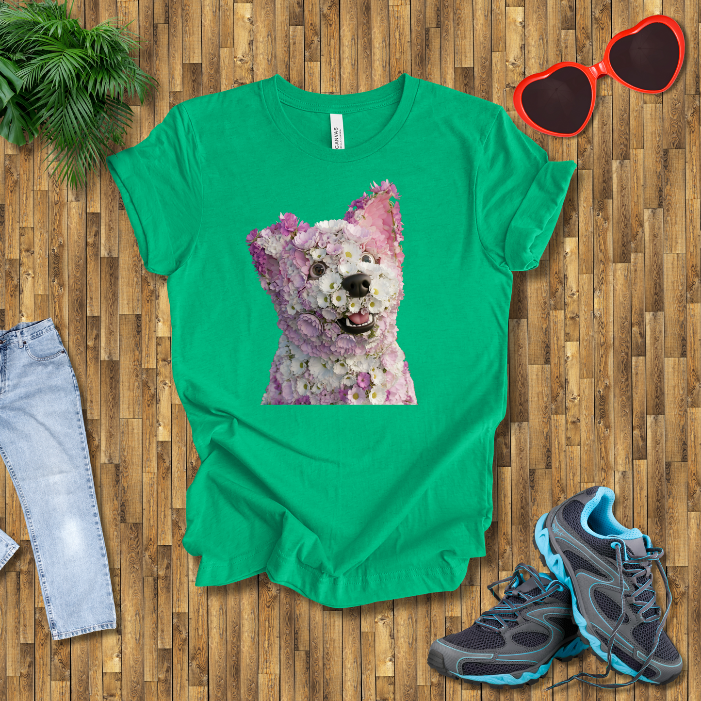 Flower dog T-Shirt