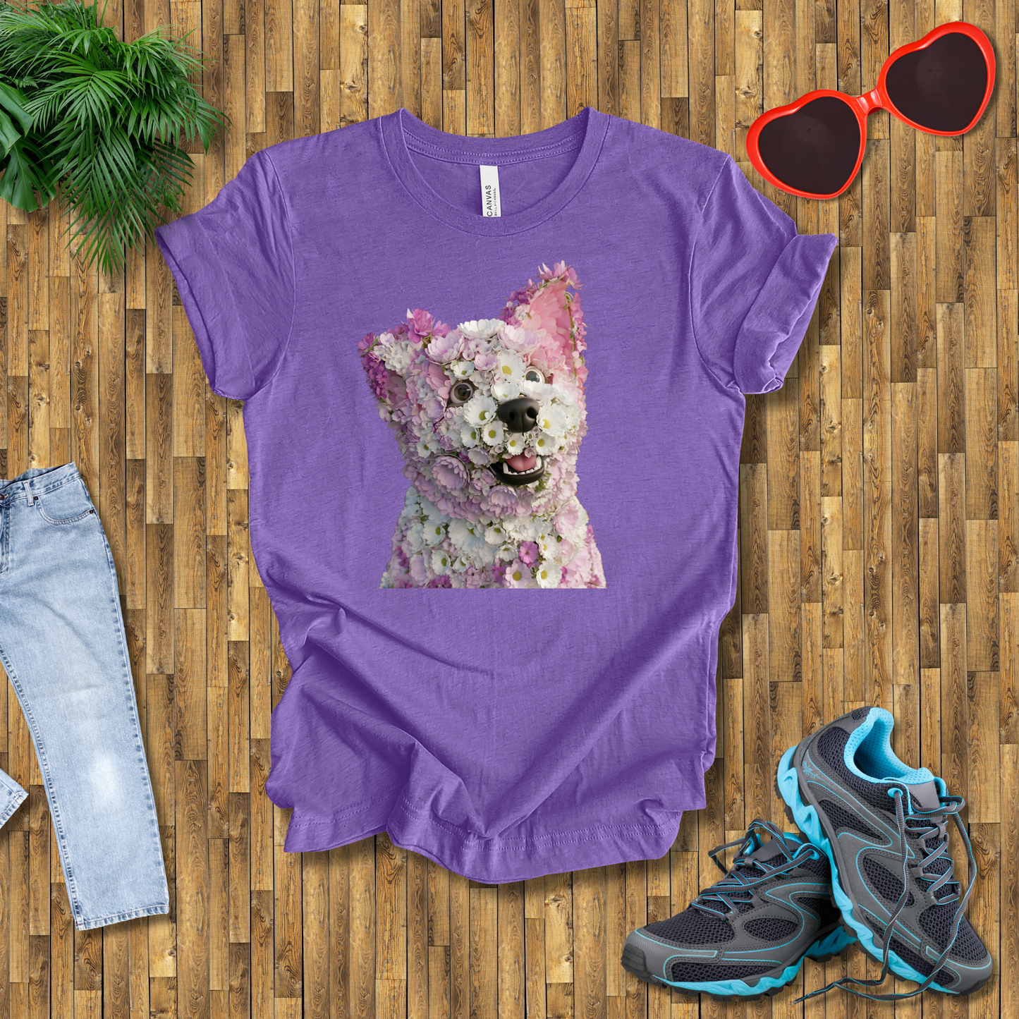 Flower dog T-Shirt