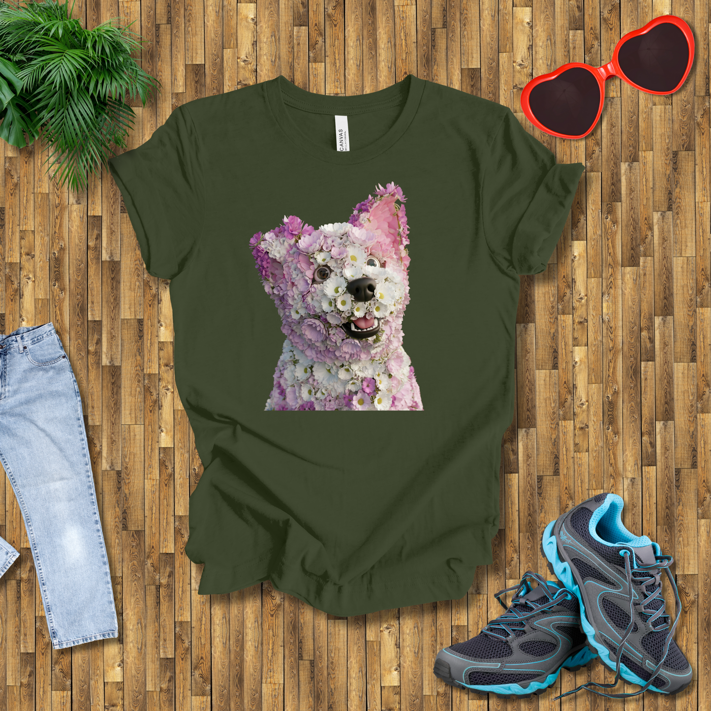 Flower dog T-Shirt