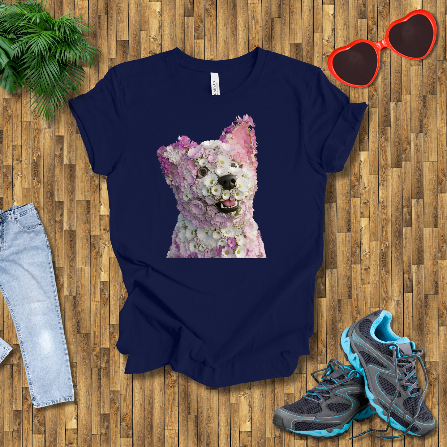 Flower dog T-Shirt