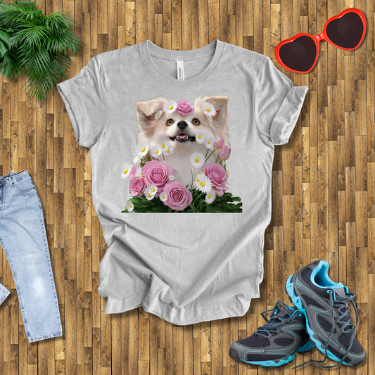 Flower dog T-Shirt