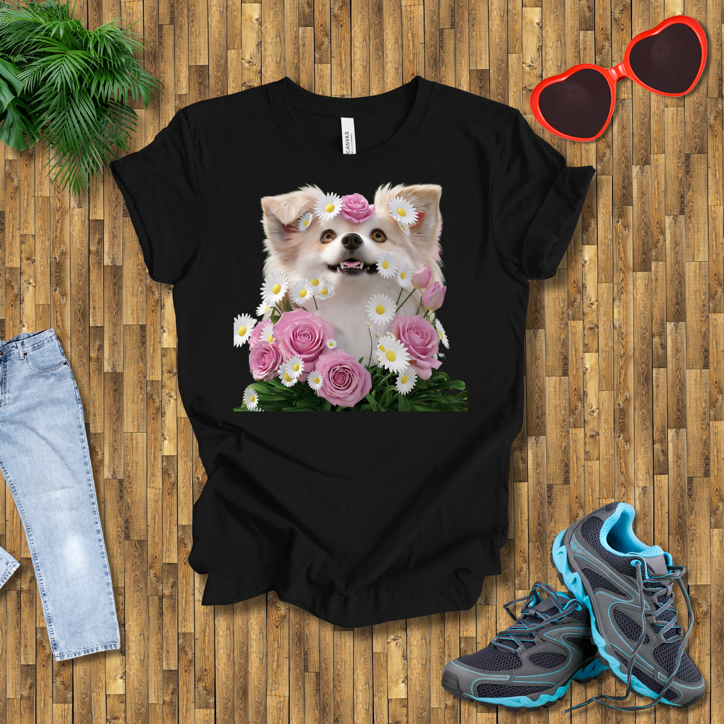 Flower dog T-Shirt