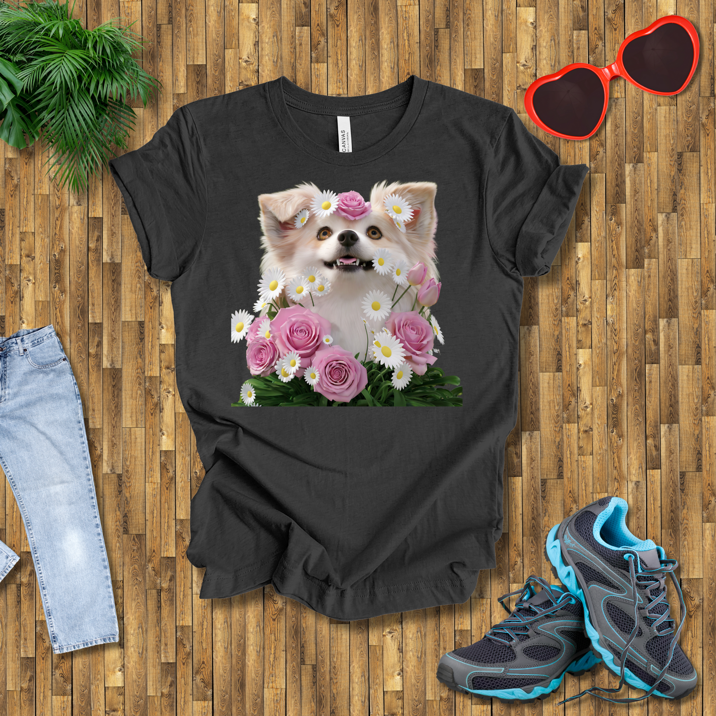 Flower dog T-Shirt