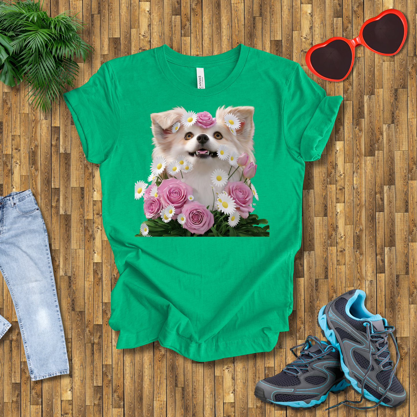 Flower dog T-Shirt