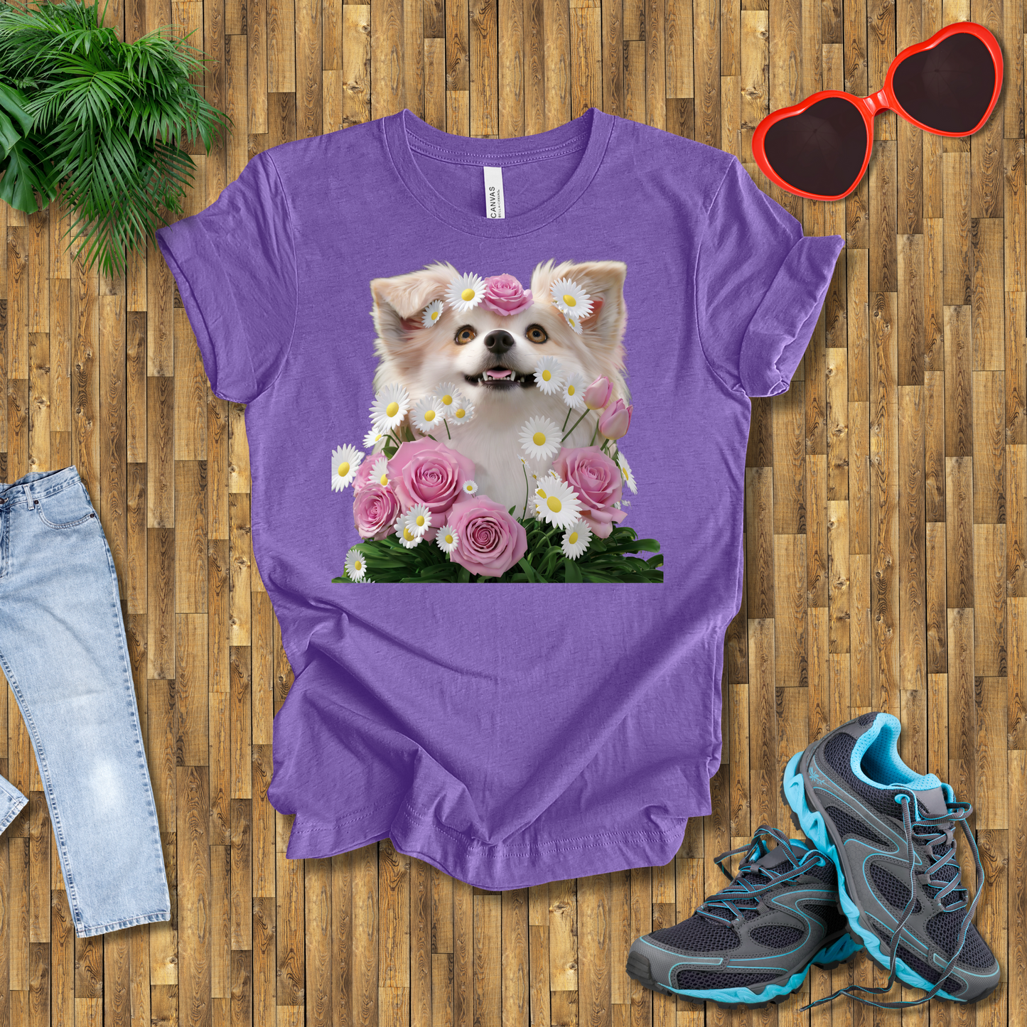 Flower dog T-Shirt