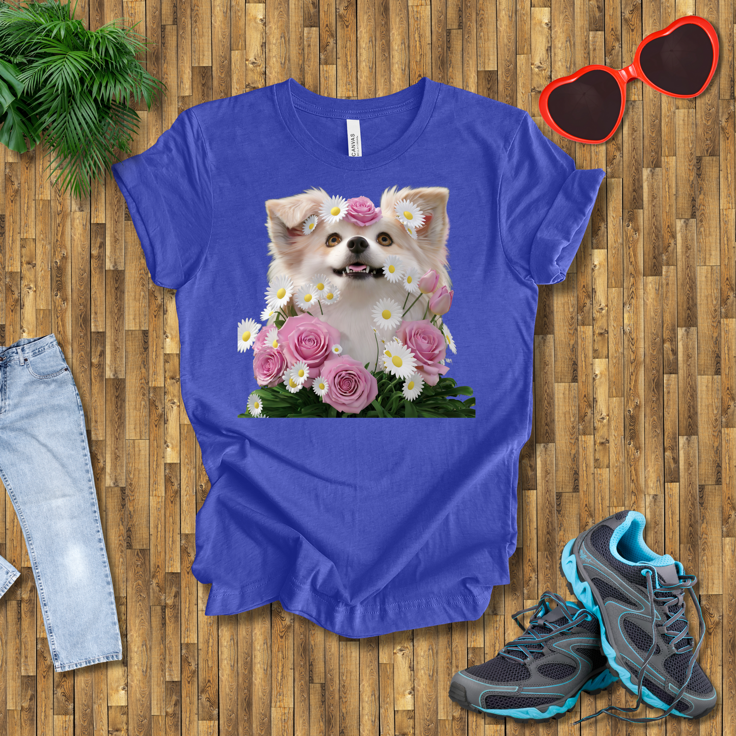 Flower dog T-Shirt