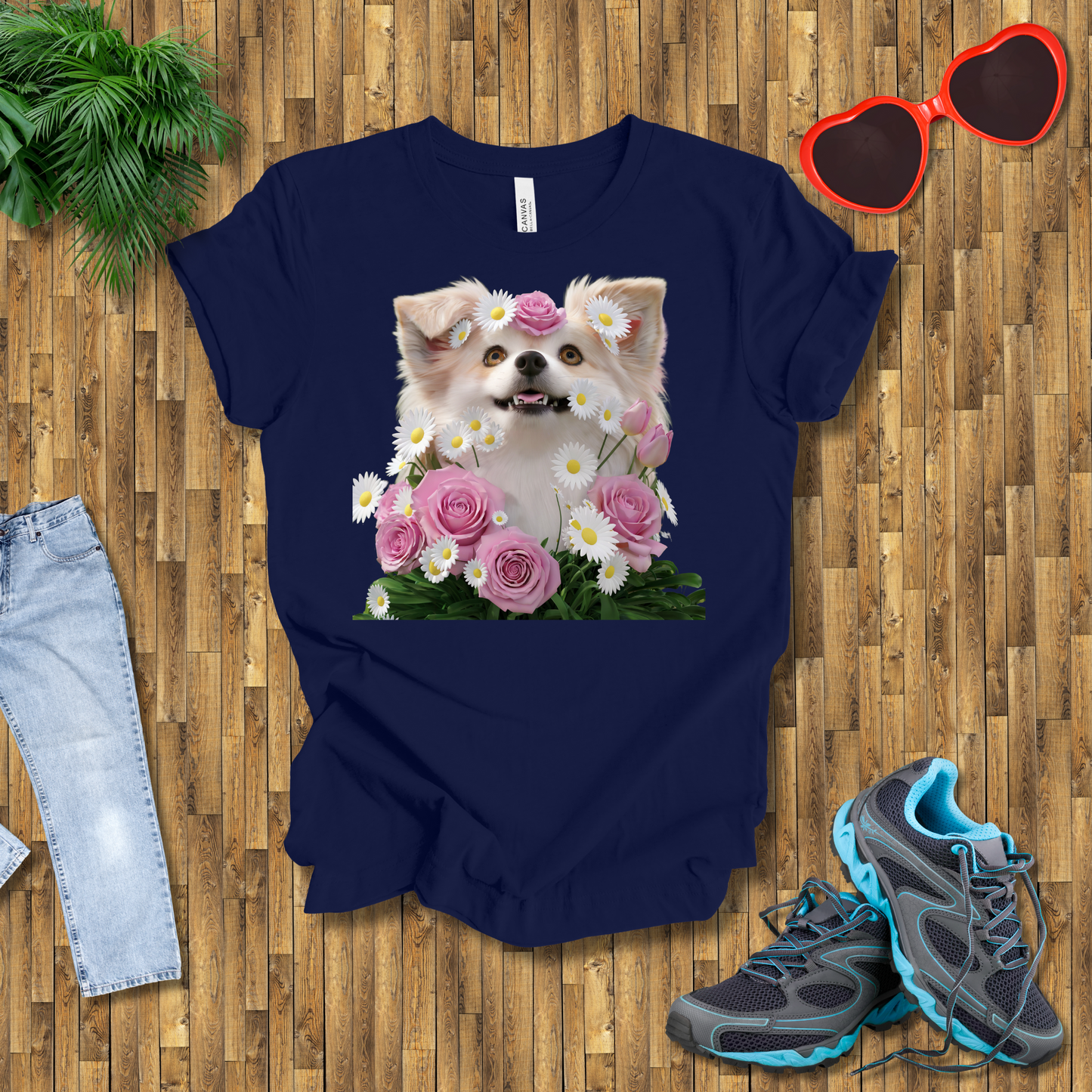 Flower dog T-Shirt