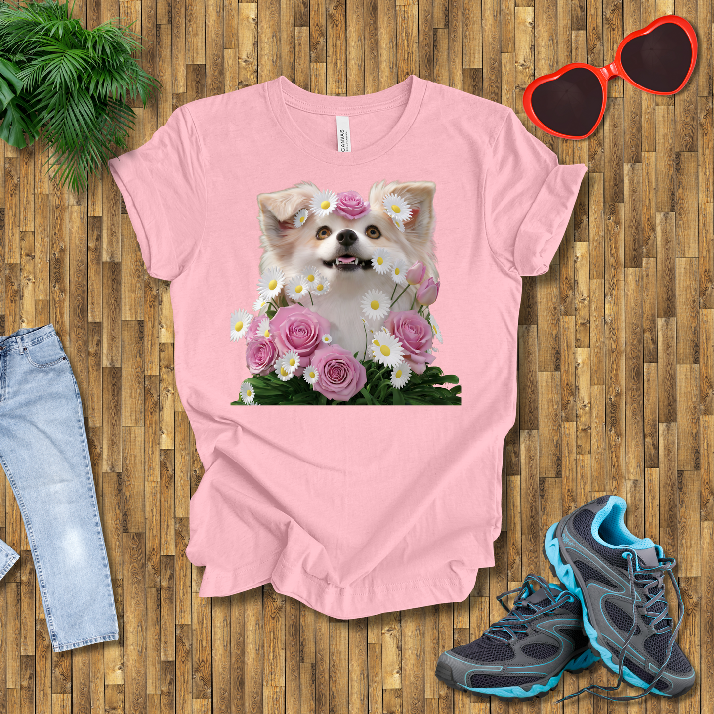Flower dog T-Shirt
