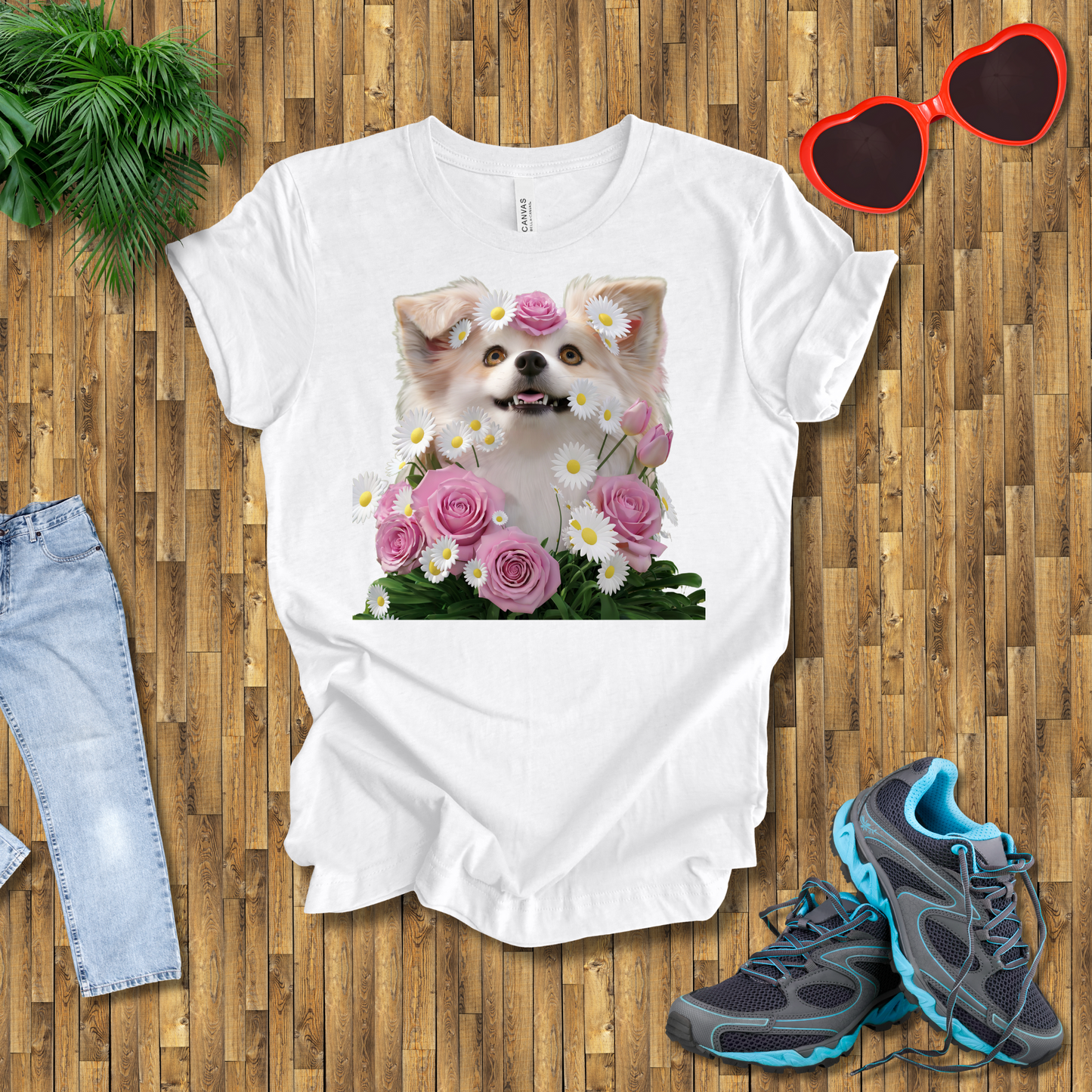 Flower dog T-Shirt