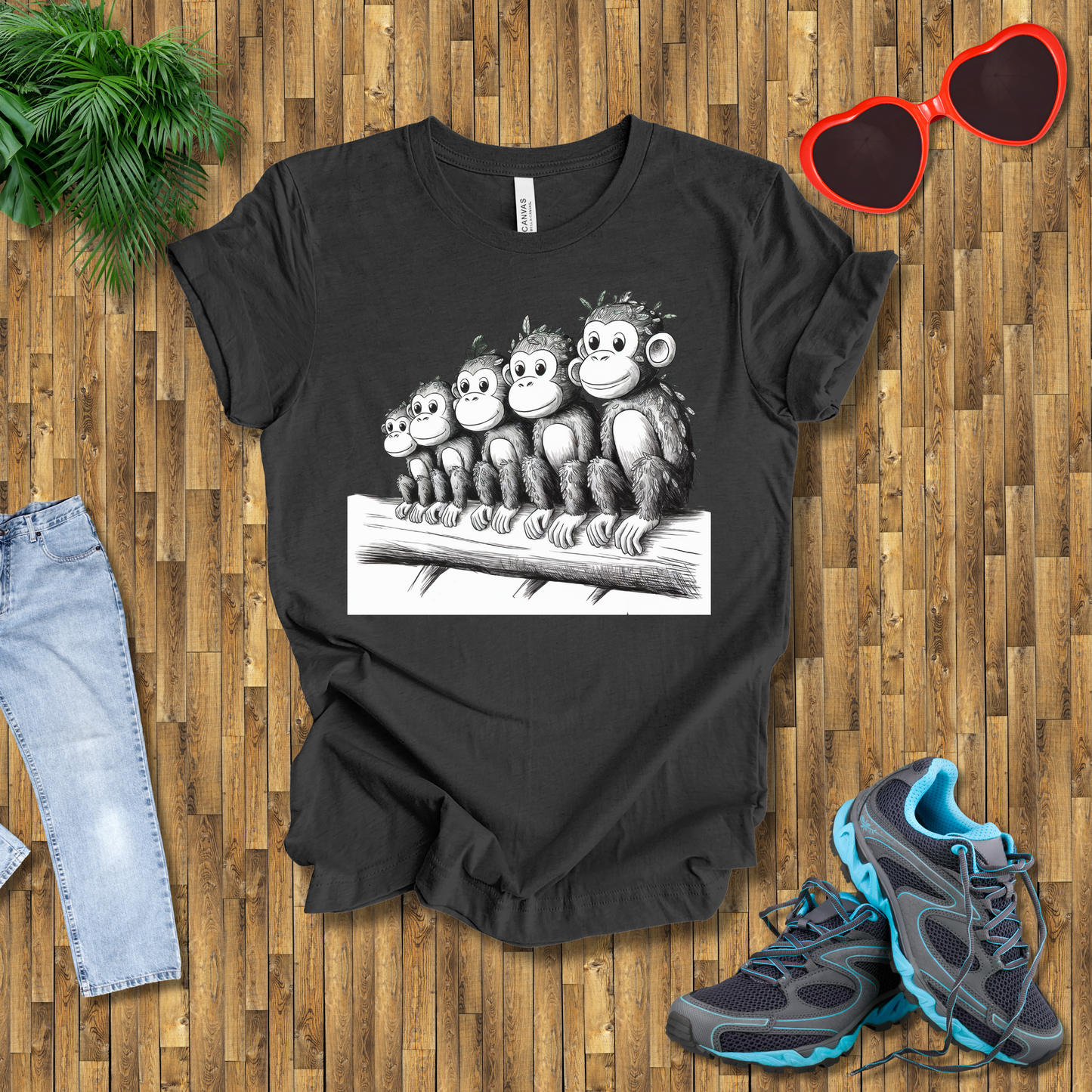 Leafy monkey T-Shirt