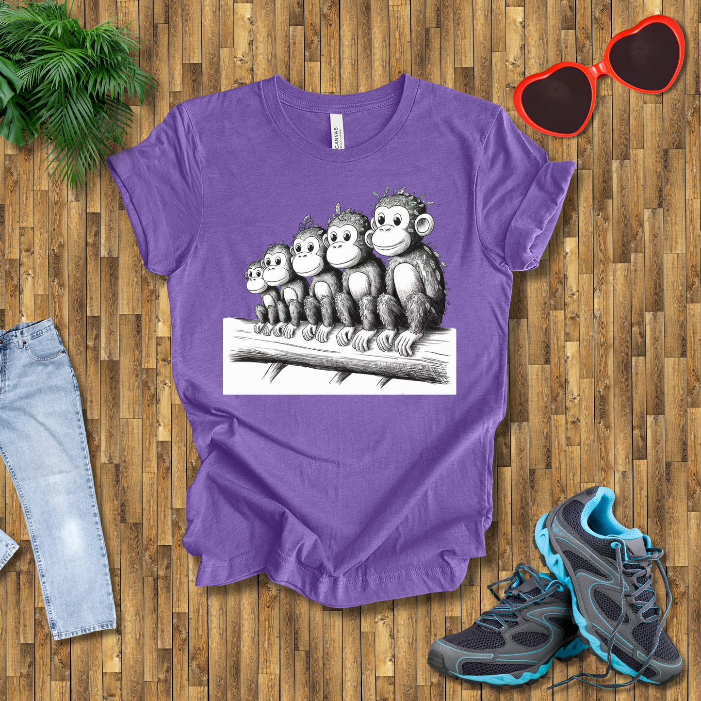 Leafy monkey T-Shirt