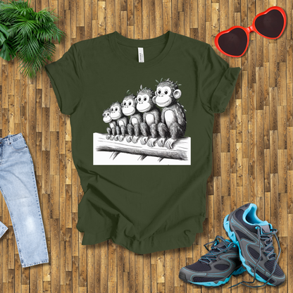 Leafy monkey T-Shirt
