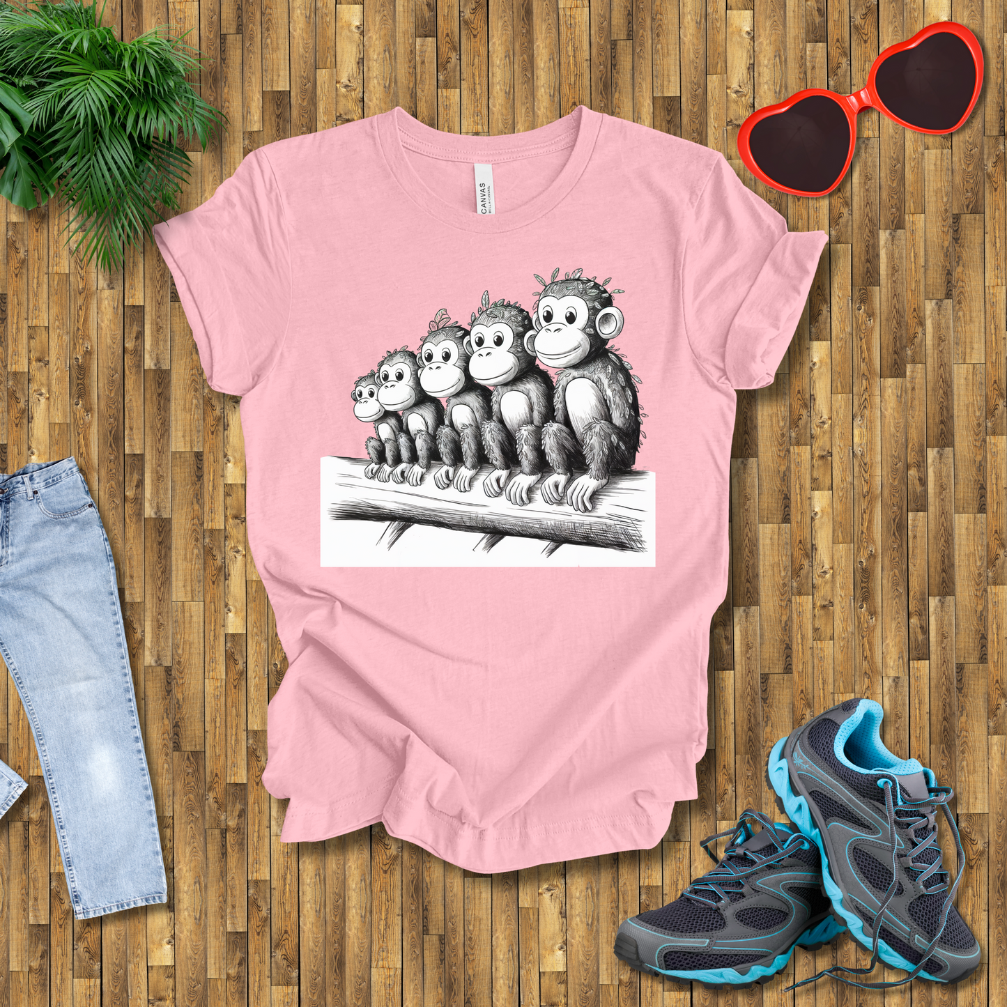 Leafy monkey T-Shirt