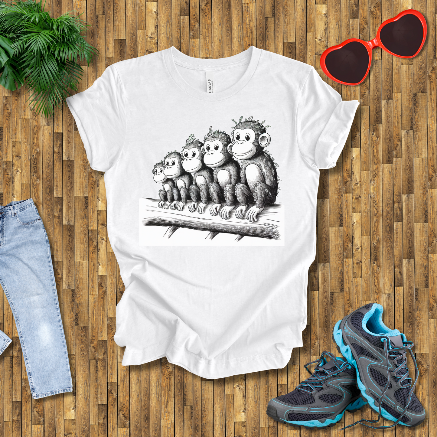 Leafy monkey T-Shirt