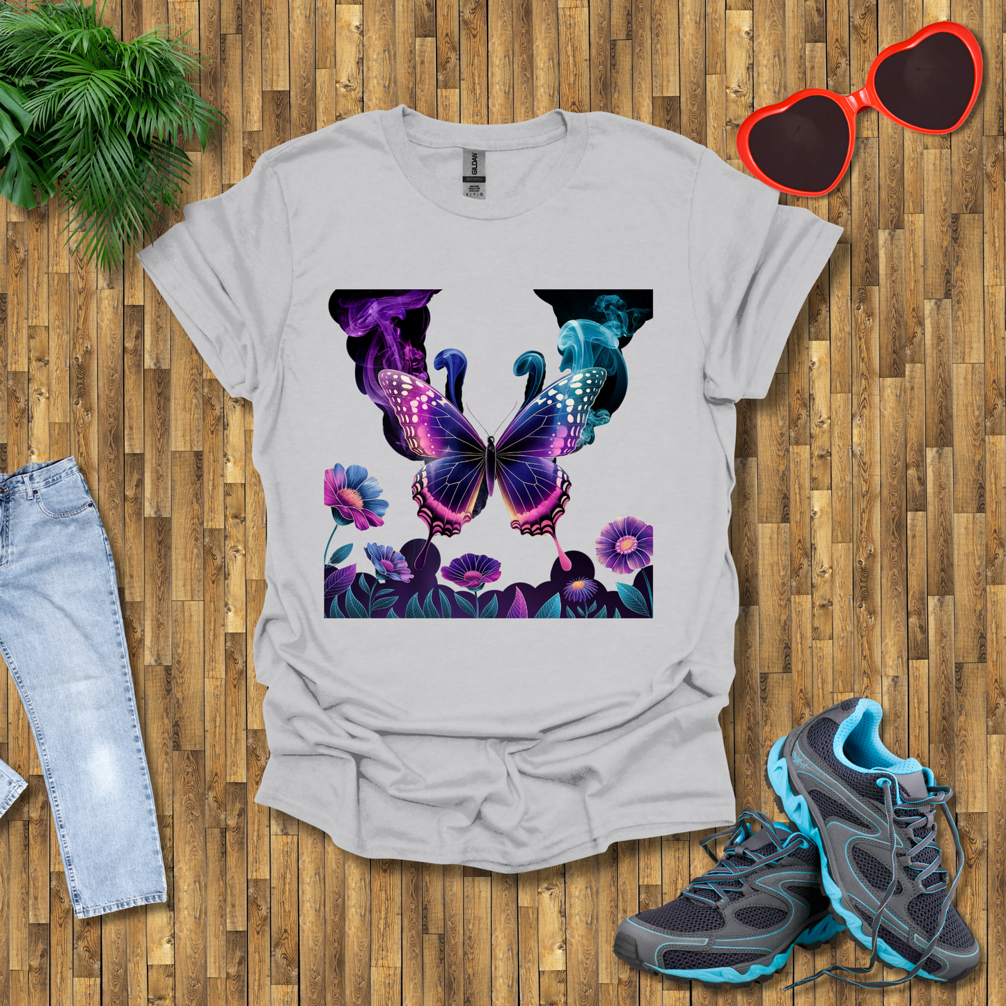 Smoky butterflies in the wild T-Shirt