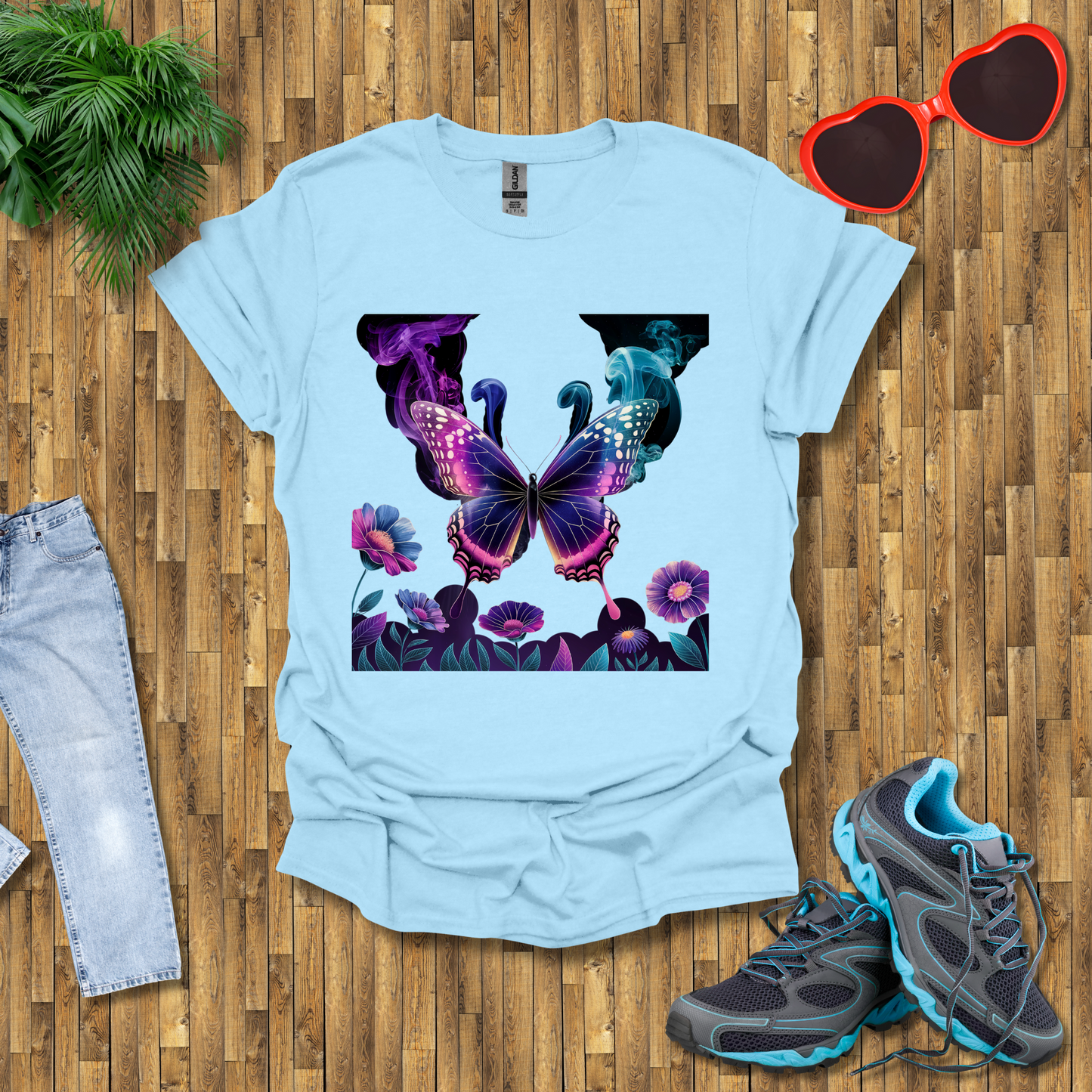 Smoky butterflies in the wild T-Shirt