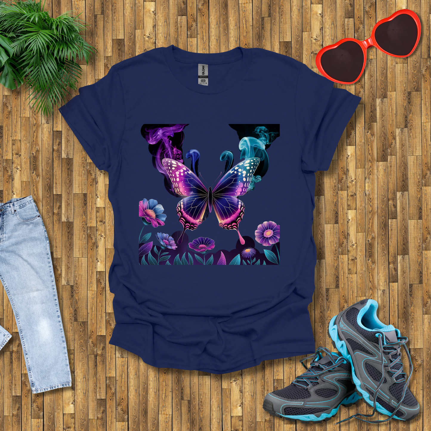 Smoky butterflies in the wild T-Shirt