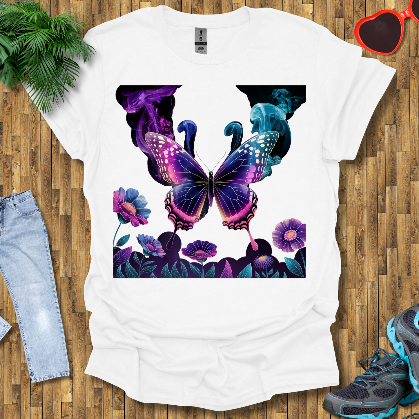 Smoky butterflies in the wild T-Shirt