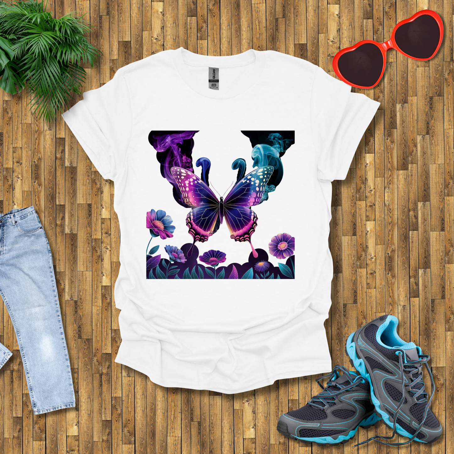 Smoky butterflies in the wild T-Shirt