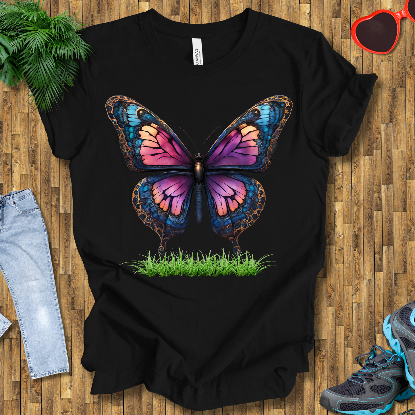 Butterflies in grasses T-Shirt