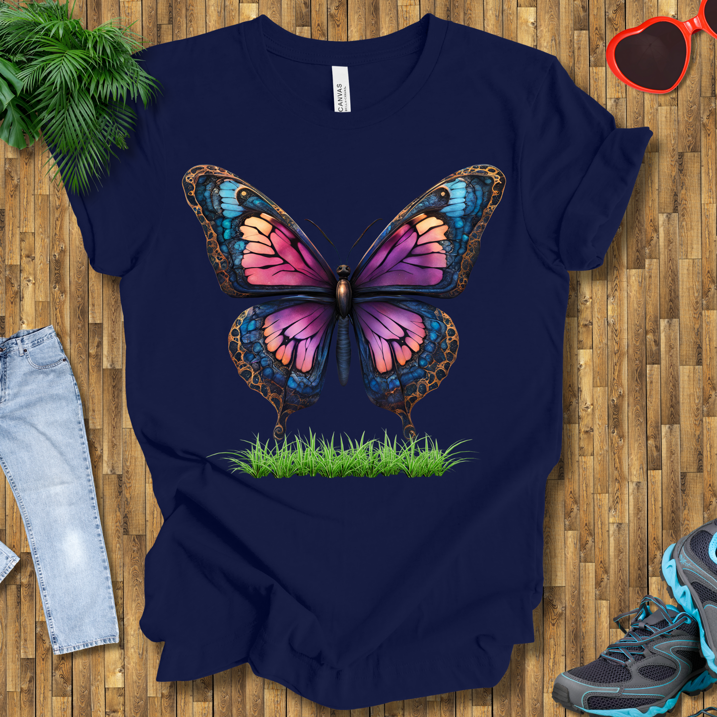 Butterflies in grasses T-Shirt