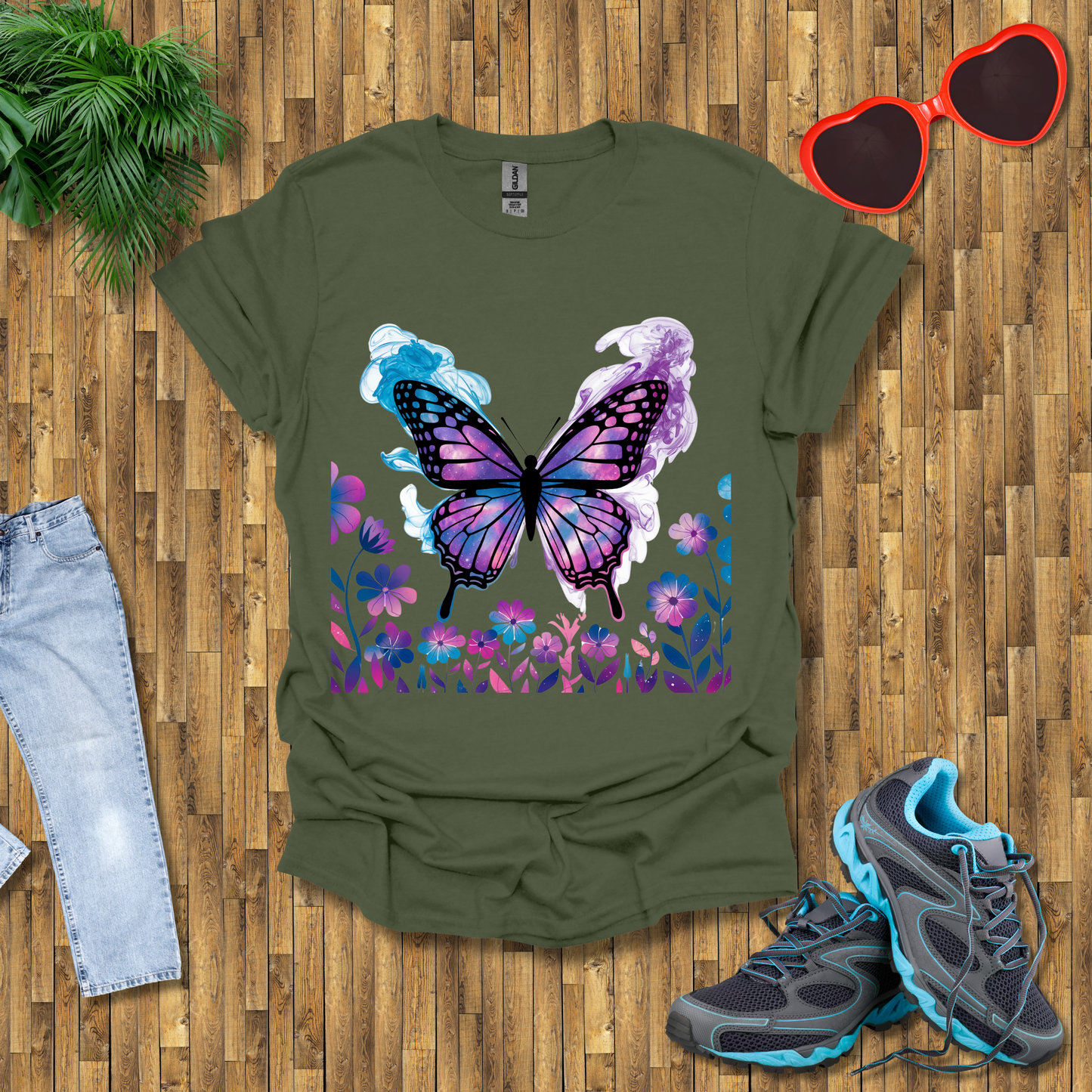Smoky butterflies in the wild T-Shirt