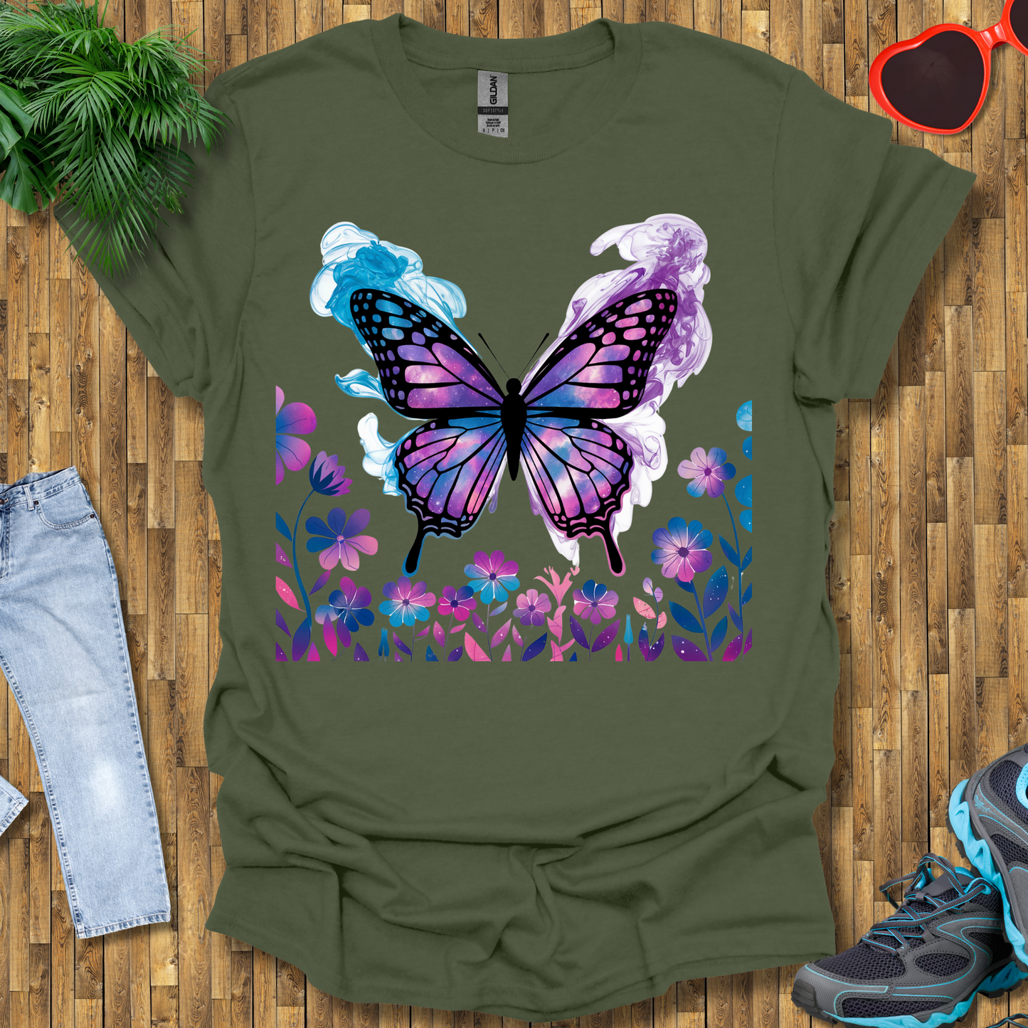 Smoky butterflies in the wild T-Shirt