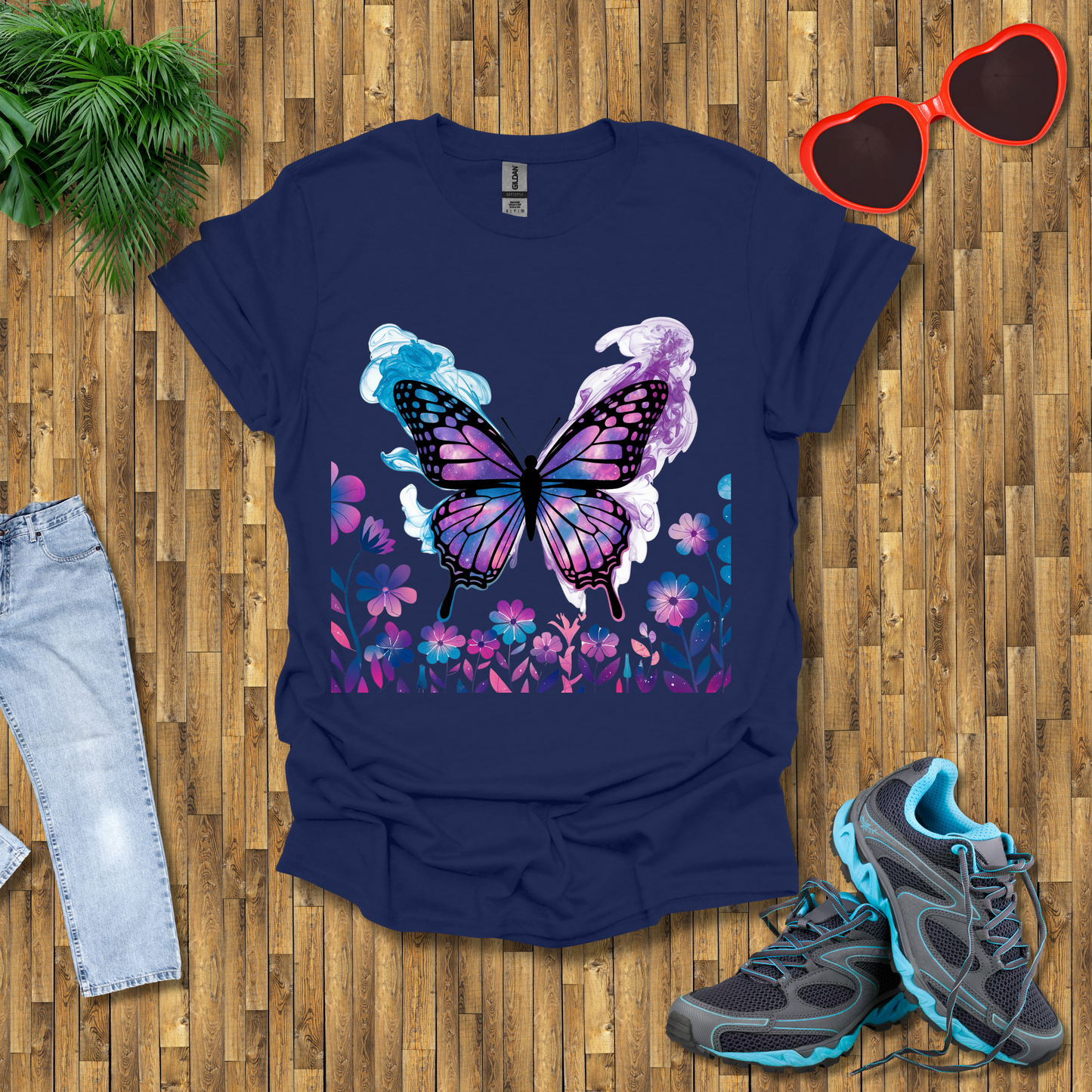 Smoky butterflies in the wild T-Shirt