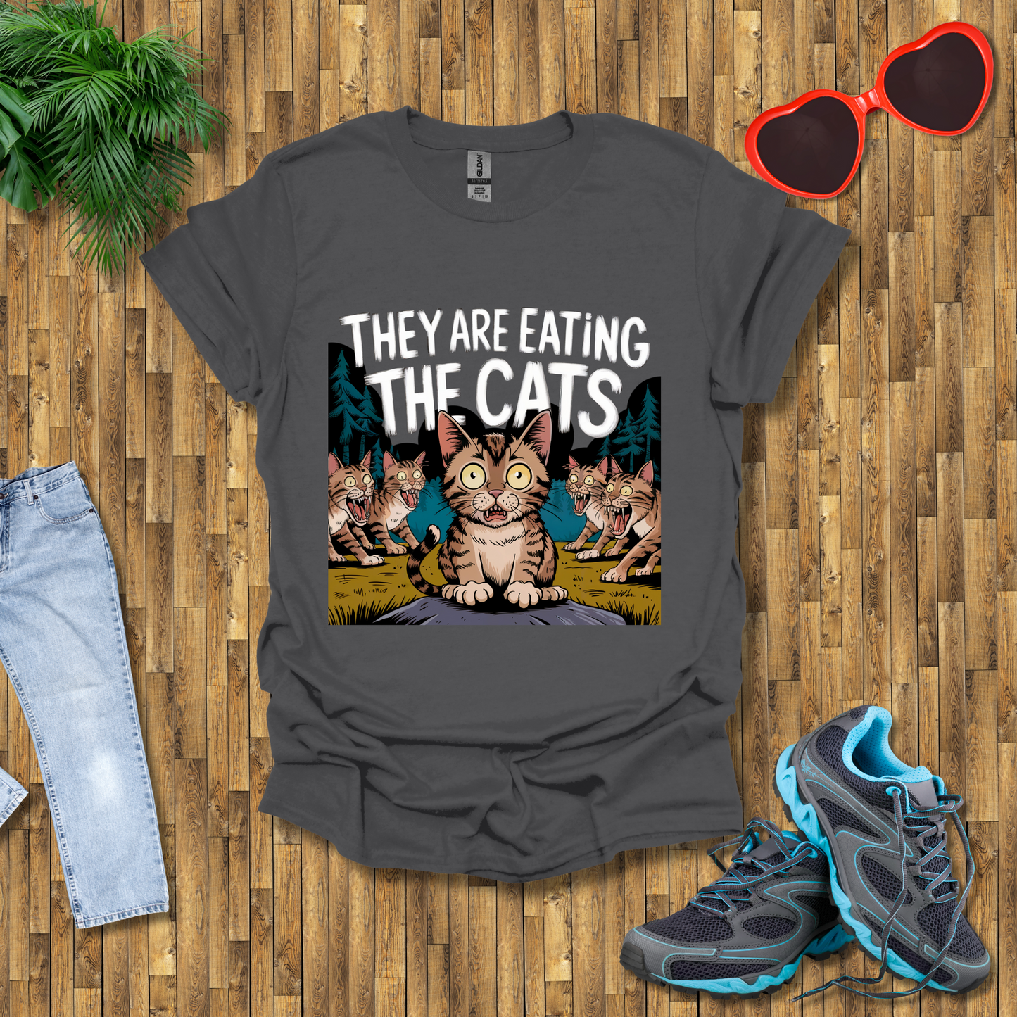 They are eating the cats  T-Shirt