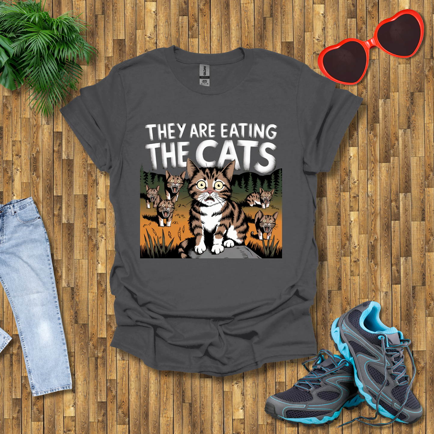 They are eating the cats  T-Shirt