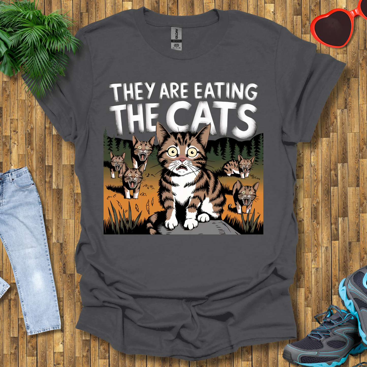 They are eating the cats  T-Shirt
