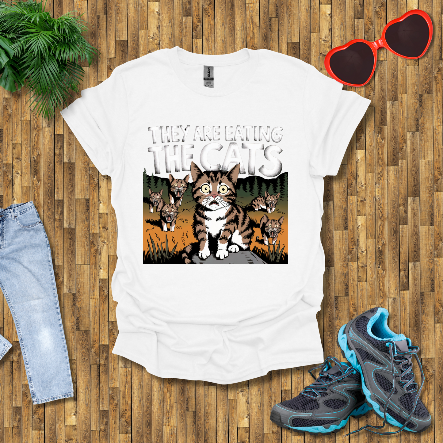 They are eating the cats  T-Shirt