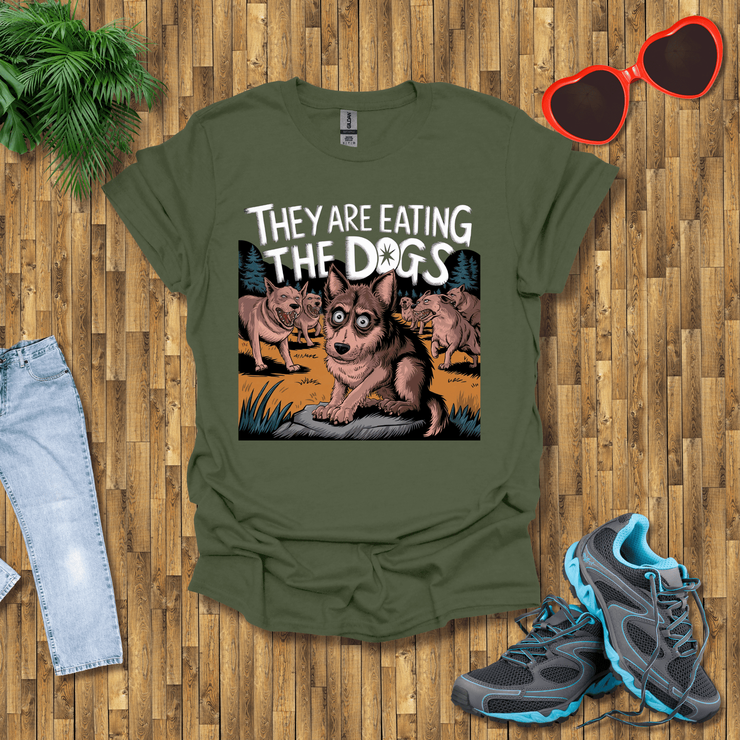 They are eating the dogs  T-Shirt