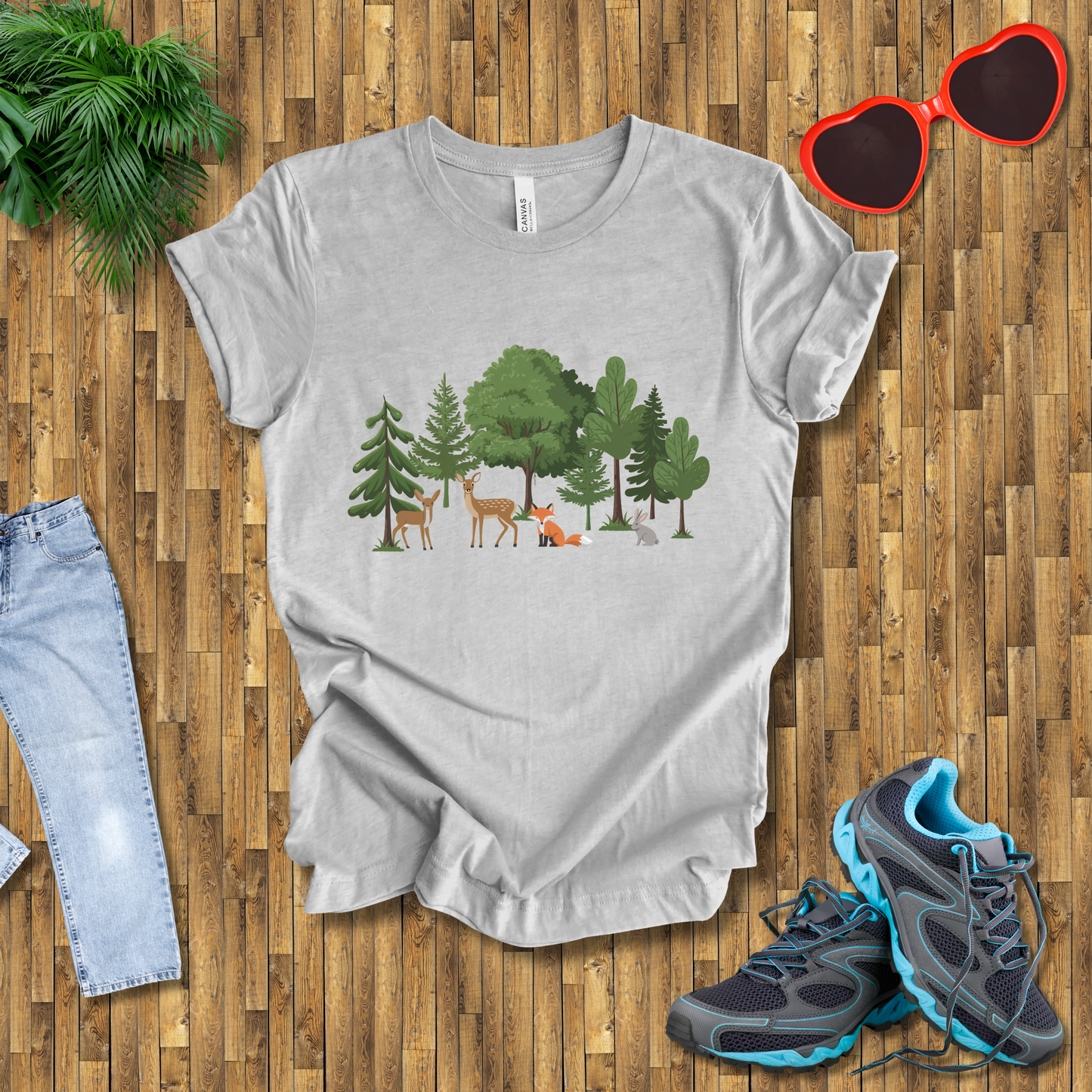 Trees and animals in natural setting T-Shirt