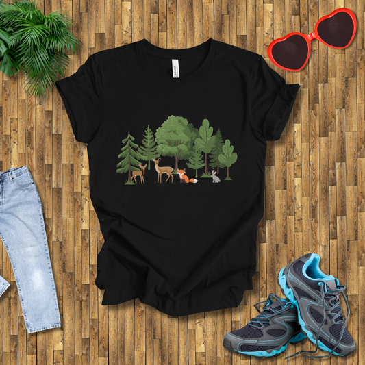 Trees and animals in natural setting T-Shirt