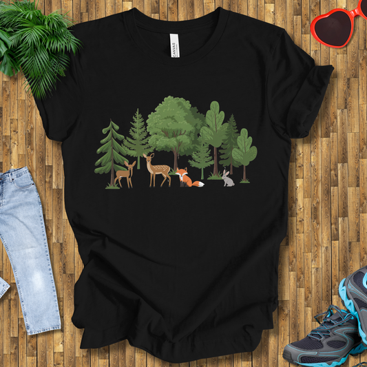 Trees and animals in natural setting T-Shirt