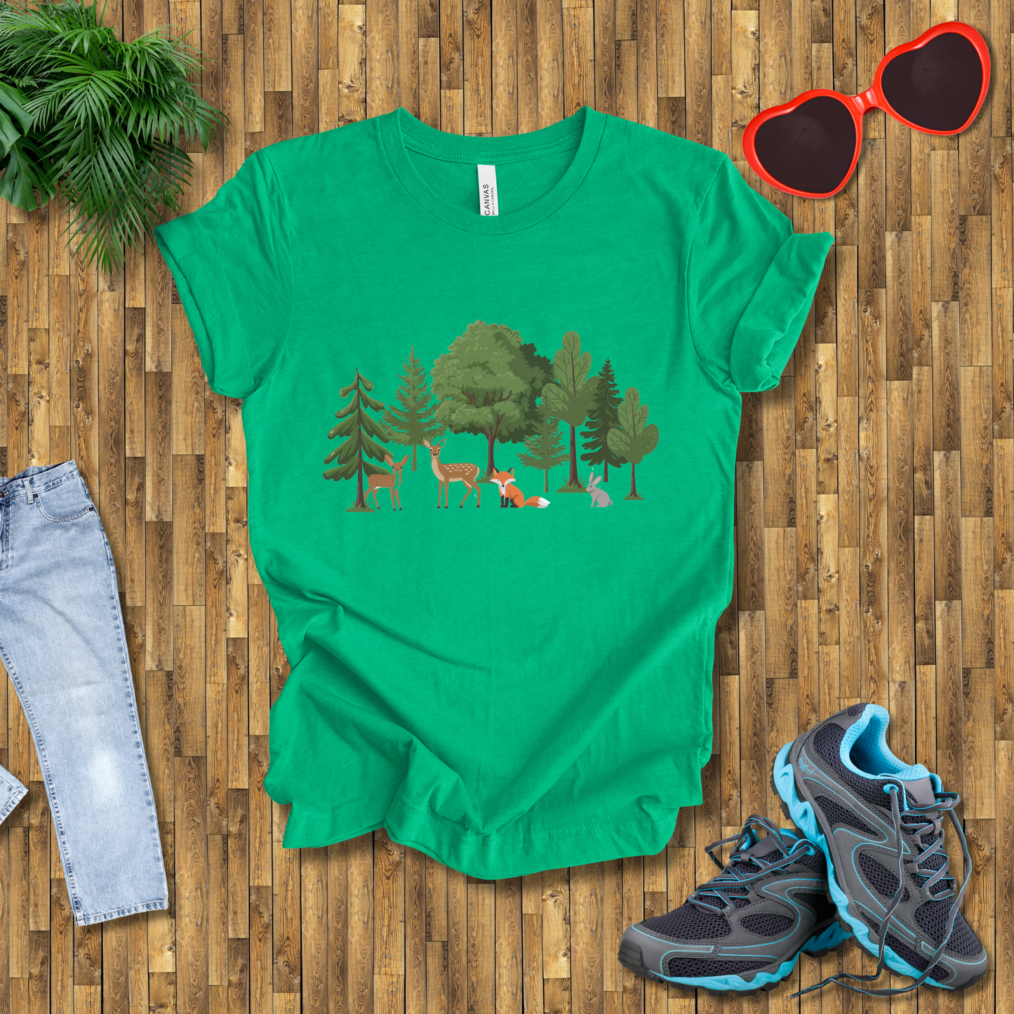 Trees and animals in natural setting T-Shirt