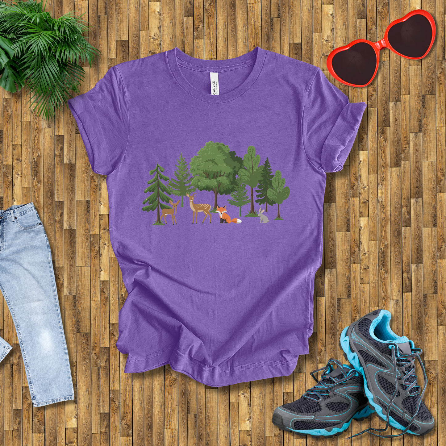 Trees and animals in natural setting T-Shirt