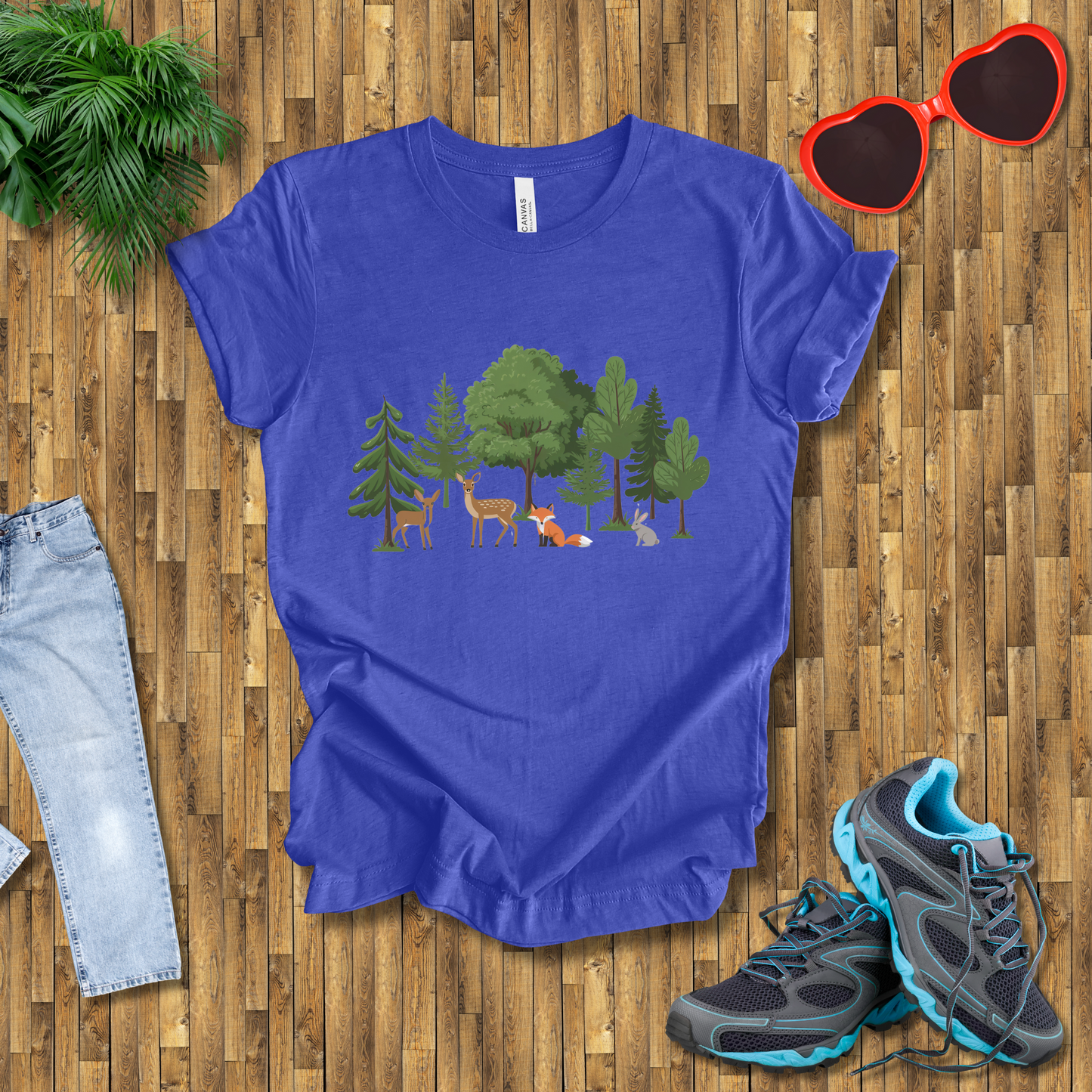 Trees and animals in natural setting T-Shirt
