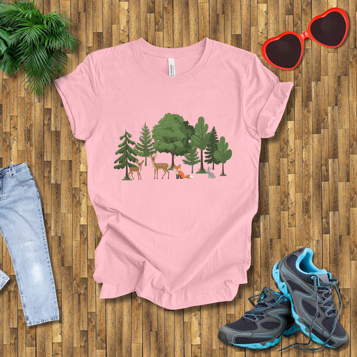 Trees and animals in natural setting T-Shirt
