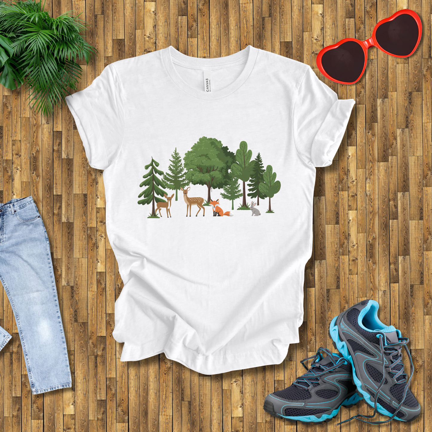 Trees and animals in natural setting T-Shirt