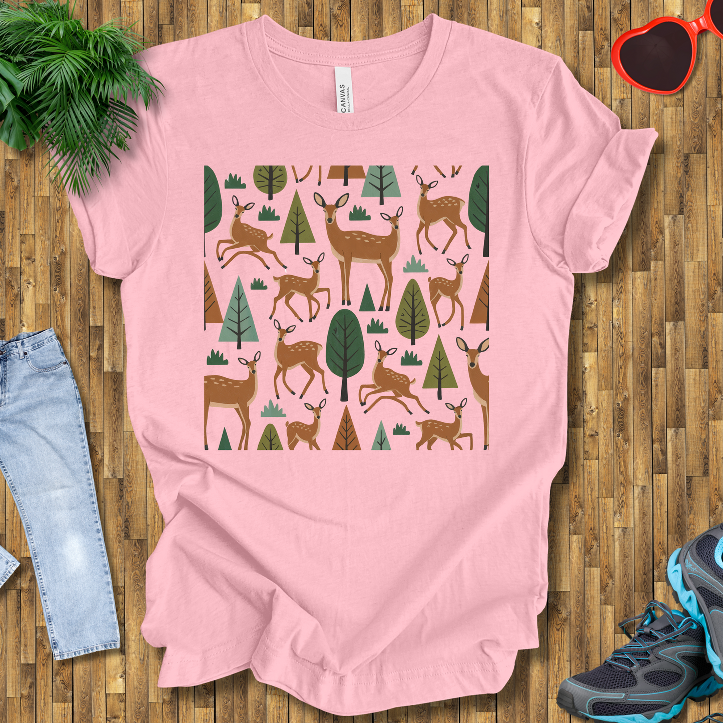 Trees and deers T-Shirt