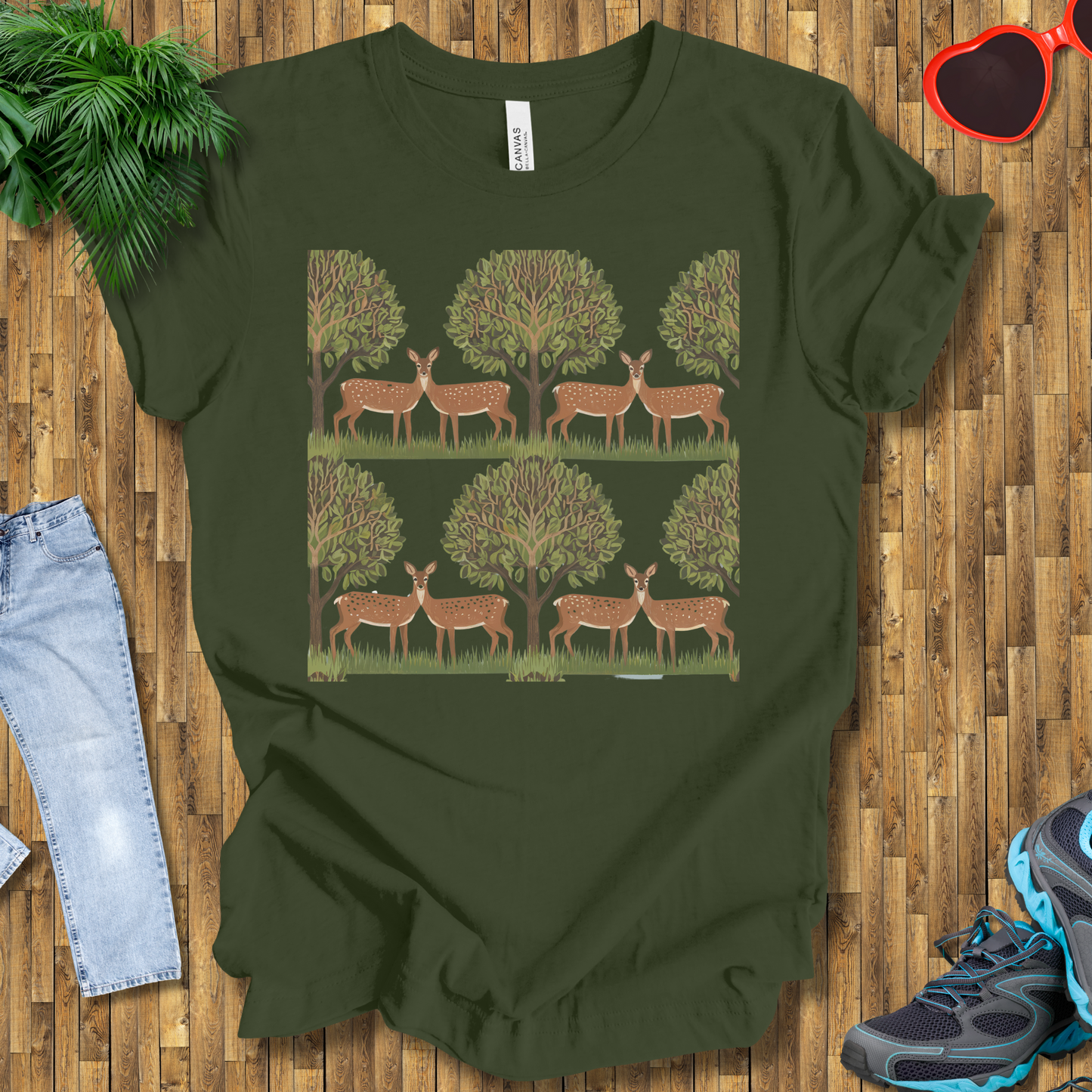 Trees and deers T-Shirt
