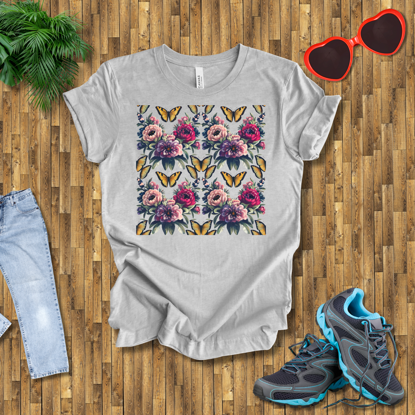 Butterflies and flowers T-Shirt