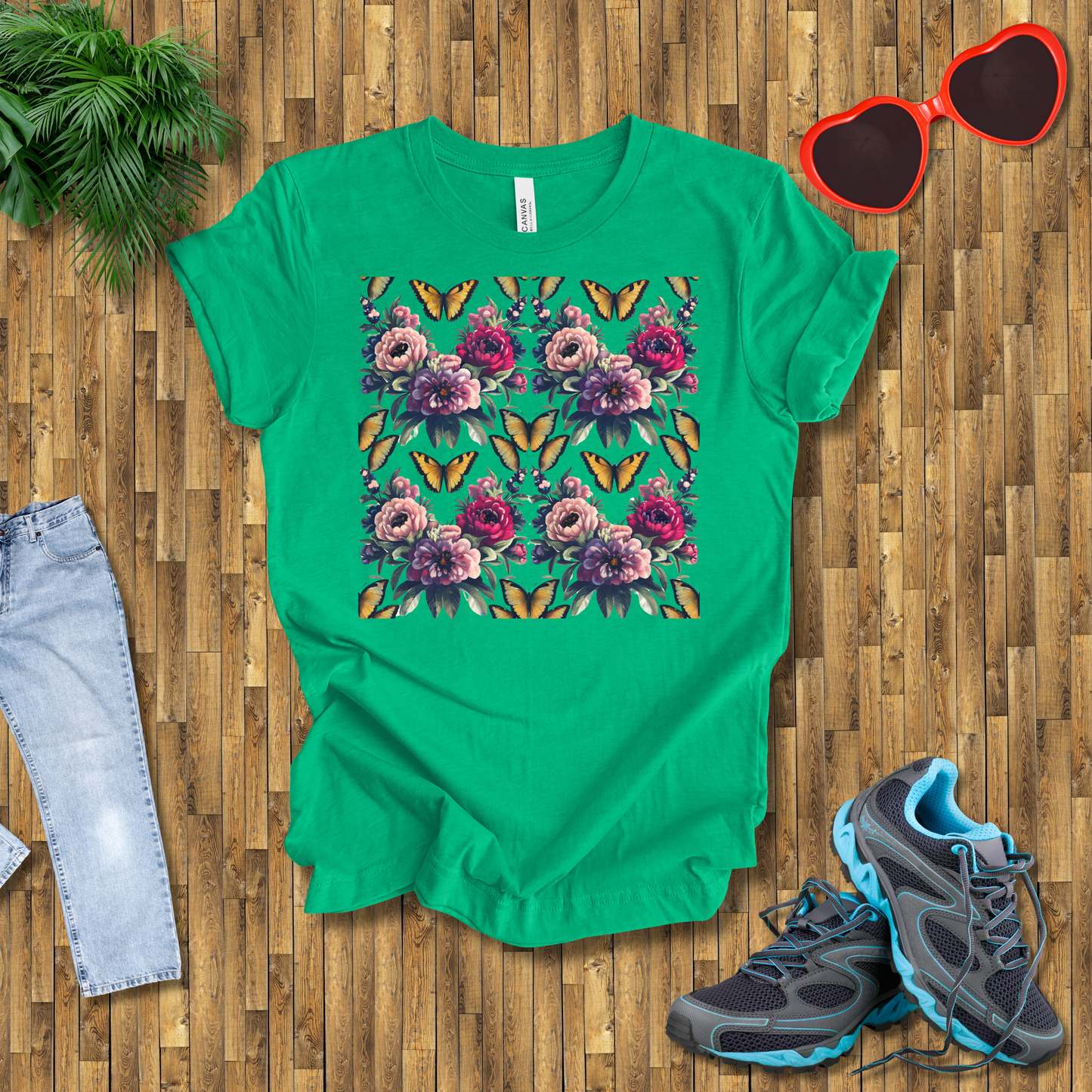 Butterflies and flowers T-Shirt