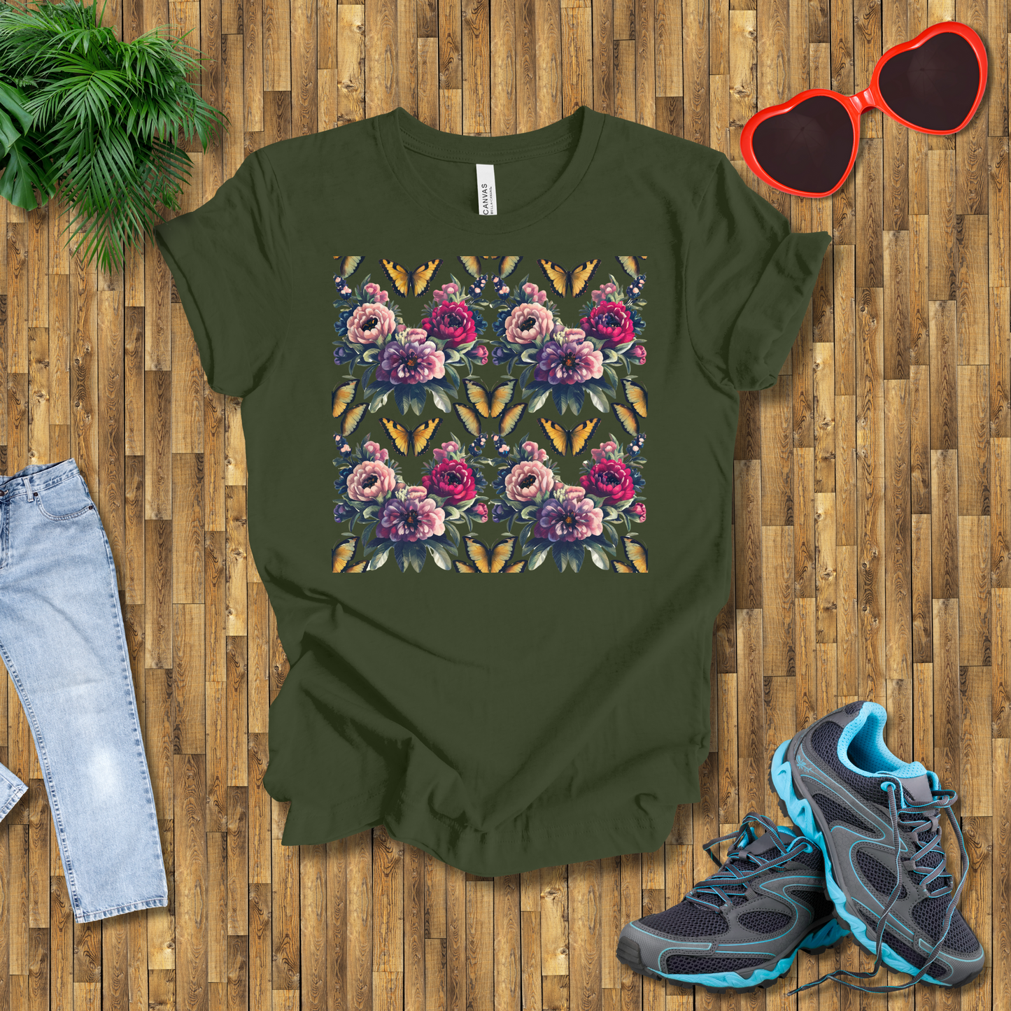 Butterflies and flowers T-Shirt