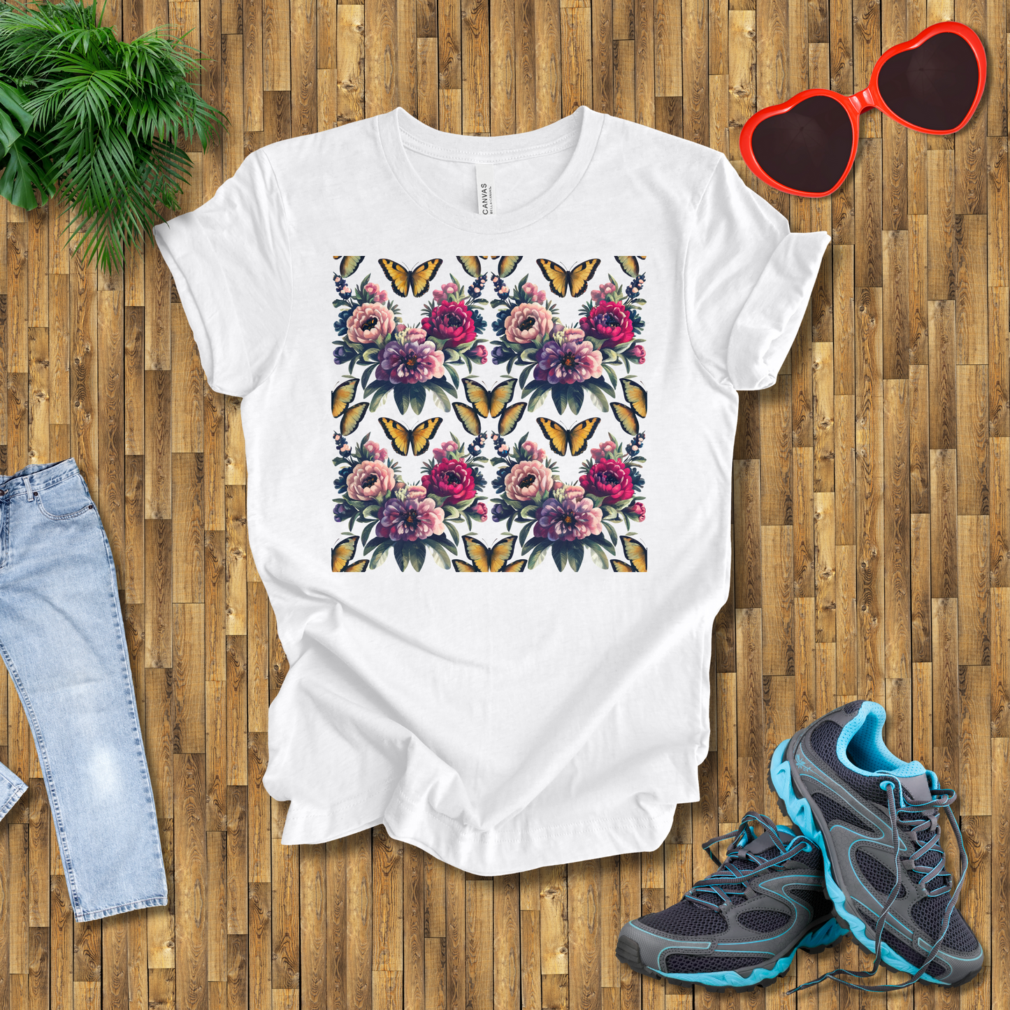 Butterflies and flowers T-Shirt