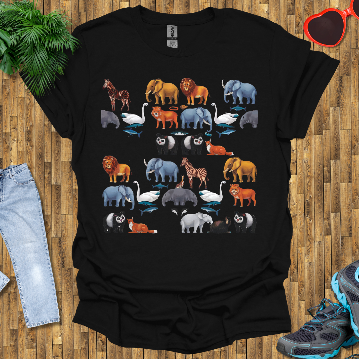 Pattern of animals T-Shirt