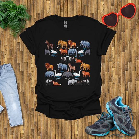 Pattern of animals T-Shirt